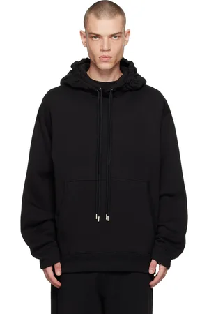 DRIES VAN NOTEN Black Loose Fit Hoodie
