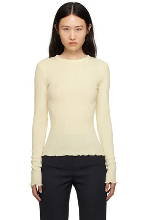 Recto Off-White Wavy Long Sleeve T-Shirt