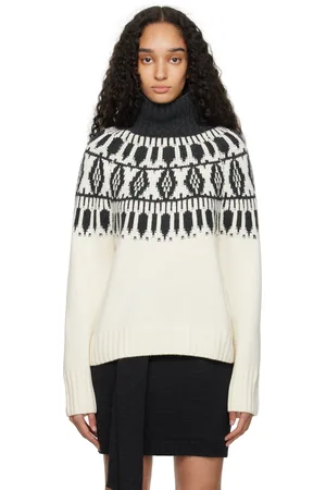 Arch4 White & Gray Whistler Turtleneck