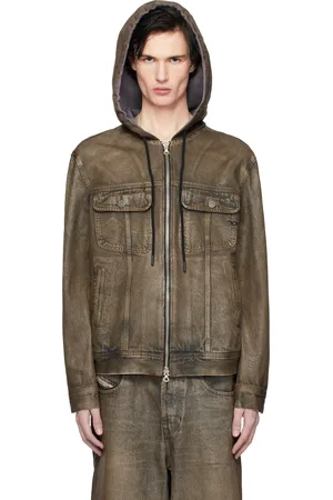 Diesel Brown D-Gross-S1 Denim Jacket
