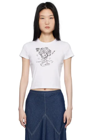Anna Sui Crewneck Beach Girl Baby T-shirt