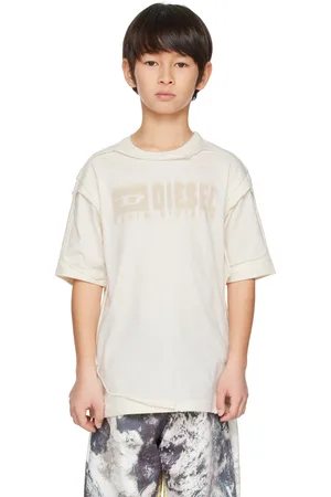 Diesel Kids Off-White Layered T-shirt