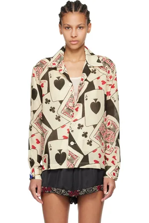 BODE Black & Off-White Ace Of Spades Shirt