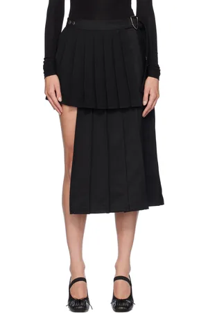 Andersson Bell Double Pleated Midi Skirt