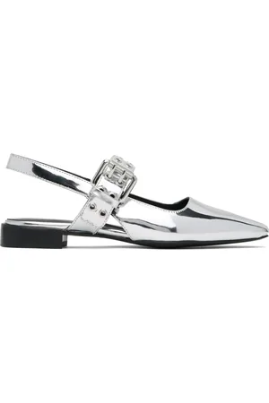 RAG&BONE Silver Astra Slingback Slippers