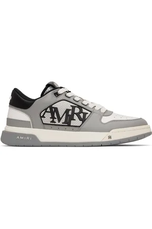 AMIRI White & Gray Classic Low Sneakers