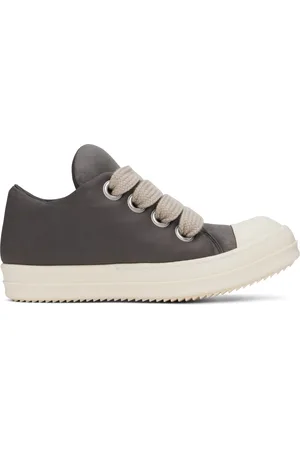 Rick Owens Gray Porterville Jumbolaced Padded Low Sneakers