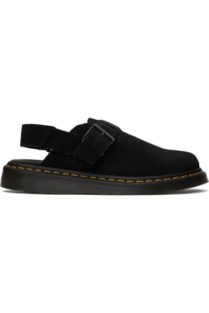 Dr. Martens Black Jorge II Suede Slingback Loafers
