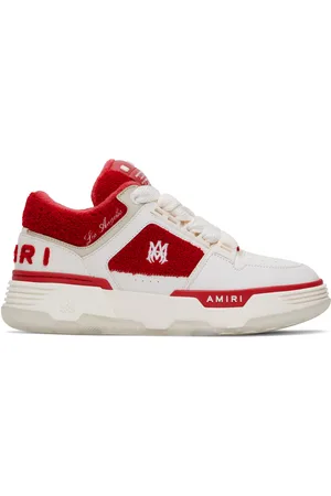AMIRI White & Red Varsity MA-1 Sneakers