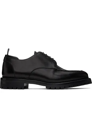 Thom Browne Black Commando Sole Apron Stitch Derbys