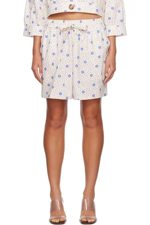 Caro Editions White Hannah Shorts