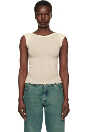 Baserange Beige Disc Tank Top
