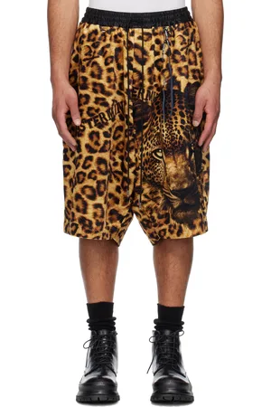 MASTERMIND Yellow & Black Oversized Fit Shorts