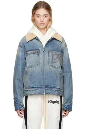 Rhude Indigo Western Denim Jacket