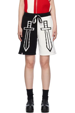 Charles Jeffrey Loverboy Black & White Heraldry Shorts