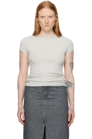Filippa K Gray Fine Rib T-Shirt