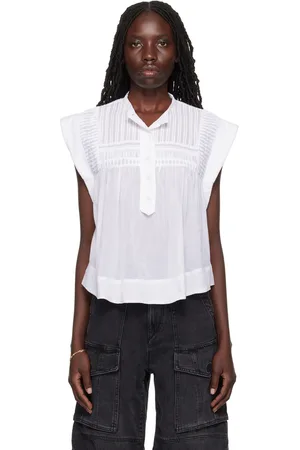 Isabel Marant White Leaza Blouse