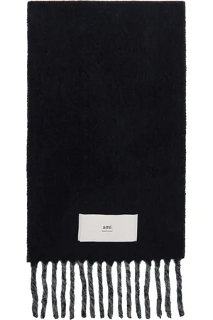 Ami Black Double-Sided Scarf