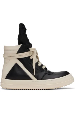 Rick Owens Kids Black Porterville Geobaskets Sneakers