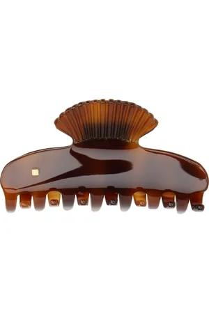 Sophie Buhai Brown Small Fan Shell Claw Hair Clip