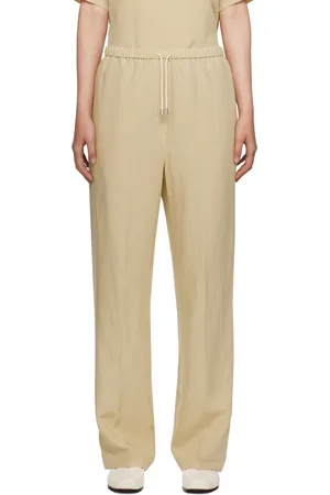Totême Beige Drawstring Trousers