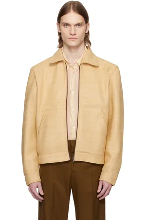CMMN SWDN Beige Shelby Raffia Jacket