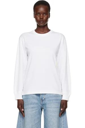 Alexander Wang White Puff Logo Long Sleeve T-shirt
