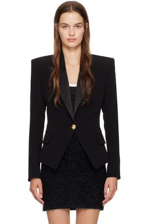 Balmain Black Single-Button Blazer