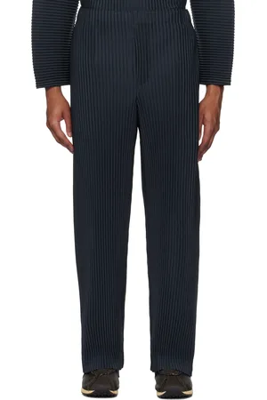 Issey Miyake Navy Monthly Color January Trousers