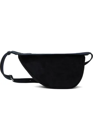 The Row Navy Small Slouchy Banana Bag