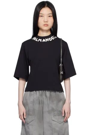 Palm Angels Black Logo Cropped T-shirt