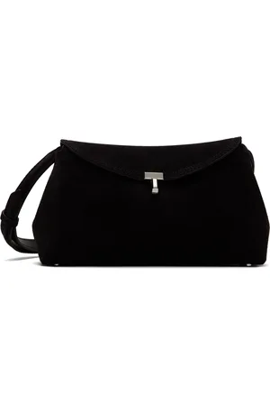 Totême Black T-Lock Clutch