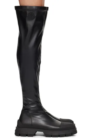Moncler Black Hevea High Tall Boots