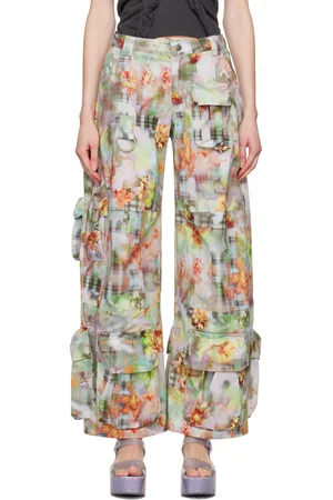 Collina Strada Blue Garden Cargo Pants