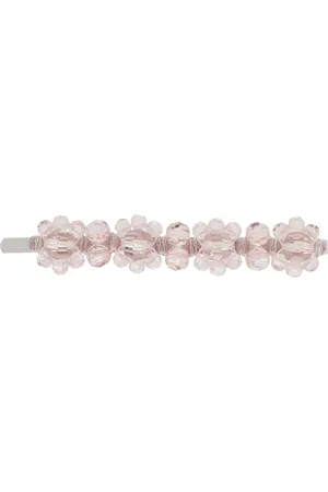 Simone Rocha Silver & Pink Flower Hair Clip
