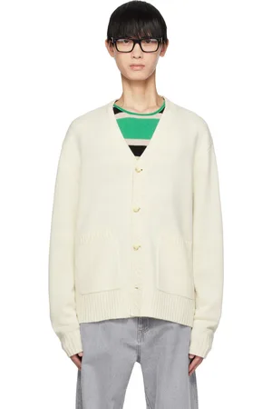 Guest In Residence Off-White Rib Cardigan
