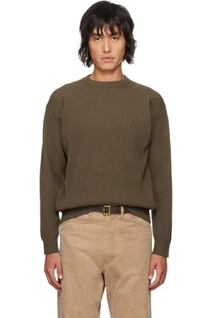 Auralee Brown Super Fine Wool Sweater