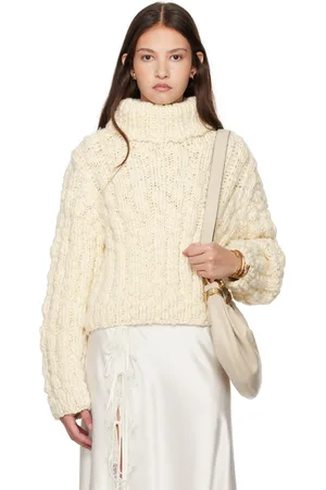 Chloé Off-White Merino Wool Turtleneck