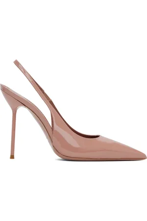 PARIS TEXAS Pink Lidia Slingback Heels