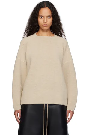 FEAR OF GOD Beige Ottoman Straight Neck Sweater
