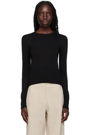 Totême Black Crewneck Sweater