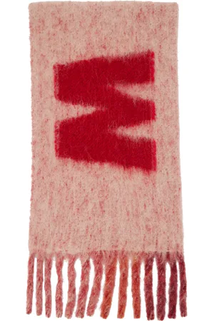 Marni Pink Fringed Scarf