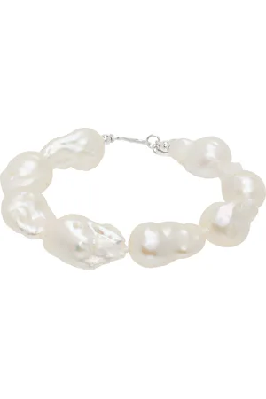 Gohar World White Host Baroque Pearl Bracelet