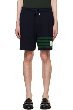 Thom Browne Navy 4-Bar Shorts