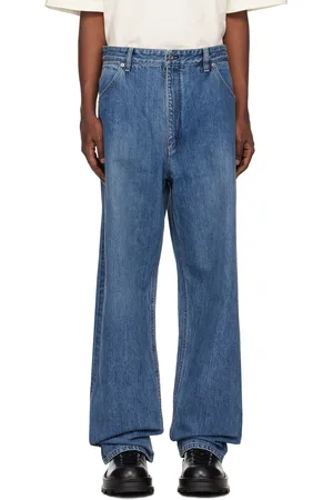 Jil Sander Blue Belted Jeans