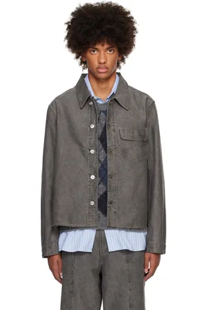 OUR LEGACY Gray Cut Rebirth Denim Jacket