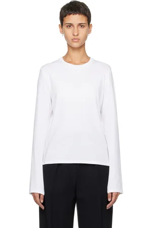 The Row White Sherman Long Sleeve T-Shirt