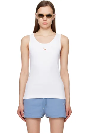 Maison Kitsuné White Baby Fox Tank Top
