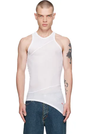 ECKHAUS LATTA White Spiral Tank Top