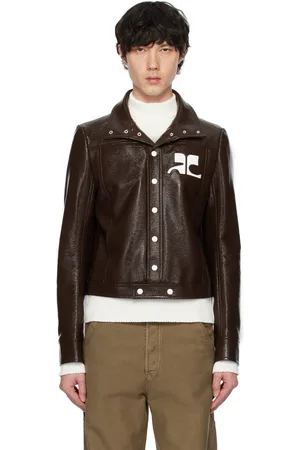 Courrèges Brown Reedition Vinyl Jacket